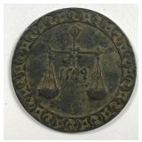 ZANZIBAR: 1882 One Pysa (AH 1299)