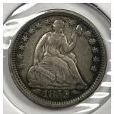 1853 Seated Liberty Silver Half Dime H10c XF