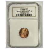 1995 Lincoln Cent Double Die DDO NGC MS67 RD