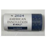 2024-P Innovation $1 Illinois Mint Wrapped Roll