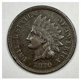 1870 Indian Head Cent Extra Fine XF