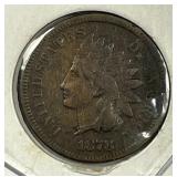 1878 Indian Head Cent Fine F