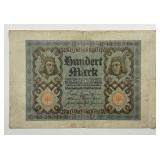 GERMANY: 1920 100 Mark Note Bamberg Horseman