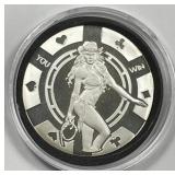 Head You Win Nude Female 1 Ounce .999 Silver