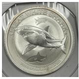 AUSTRALIA: 2014 Silver 50-Cents Shark 1/2 oz