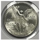 1982 Silver Mexican Libertad 1 oz .999 BU