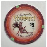 2006 Stardust Casino Las Vegas $5 Celebration Chip