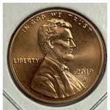 2019-W Lincoln Cent West Point Mint BU