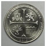 2019-W San Antonio Washington Quarter UNC BU