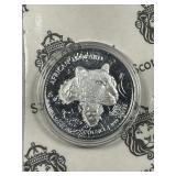 Scottsdale Mint American Leopard 1 oz Silver Round