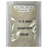 100 Mixed Washington Quarters From Mint Sets