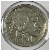 1921 Buffalo Nickel Very Fine VF+