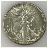 1942-D Walking Liberty Silver Half CH AU