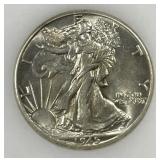 1945 Walking Liberty Silver Half CH AU