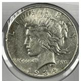 1934-D Peace Silver $1 Extra Fine XF