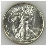 1937 Walking Liberty Silver Half Uncirculated BU