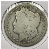1901-S Morgan Silver $1 Good G