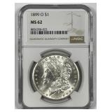 1899-O Morgan Silver $1 NGC MS62
