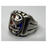 Vintage Eagle Scout sterling silver ring 7.5