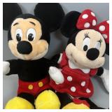 Disney Mickey &  Minnie Plushies 11 Inches