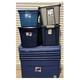 9 - Blue Storage Bins