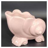 McCoy Nautilus Shell Planter 1950s Pink