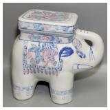 Vintage Ceramic Elephant Planter - Small