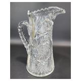 American Brilliant Cut Glass Pitcher by Libbey