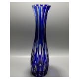 Beautiful Cobalt Blue Crystal Glass Vase