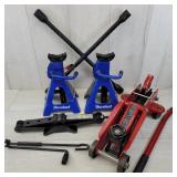 Car Repair Tool Lot - Jack Stands Floor Jack