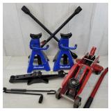 Car Repair Tool Lot - Jack Stands Floor Jack