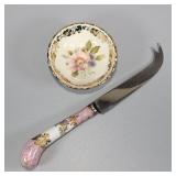 Antique Imperia Limoges Bowl and Knife