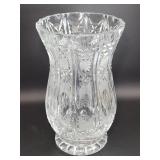 Brilliant Cut Crystal Glass Vase Very Heavy