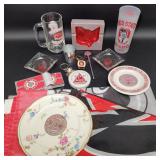 Multiple Ohio State Memorabilia Cups Flags Etc.