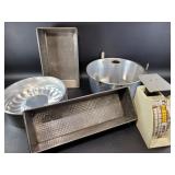 Vintage Cake Tins and Recipes Scale