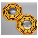 2 Feng Shui Concave Bagua Mirrors