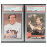 2 - 1991 Bill Belichick RC Cards - PSA 8 & PSA 9