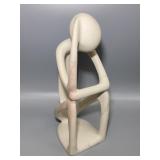 Vintage Thinker Statue - Soapstone