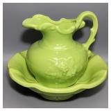 1969 McCoy Pottery Water Pitcher & Basin