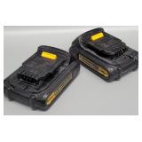 2 Dewalt 20v Max Lithium Ion Battery - Tested