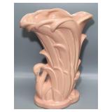 McCoy Pottery Coral Swan Vase MCM