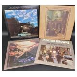 4 Vintage Jackson Browne Records 1970s