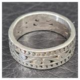 925 Silver Band Ring Size 7