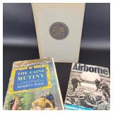 3 War Books - Airborne the Caine Mutiny Etc.