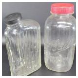 2 Vintage Anchor Hocking Bottle and Mason Jar