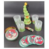 Christmas Decor Ceramic Tree Coasters Etc.