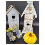 Home Decor Bird Houses Glass Fruit Etc.