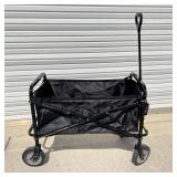 Black Folding Rolling Cart