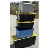 Black / Yellow Storage Totes & More