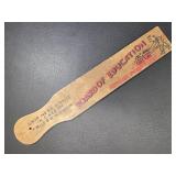 Vintage Teacher Paddle Wood 15 Inches